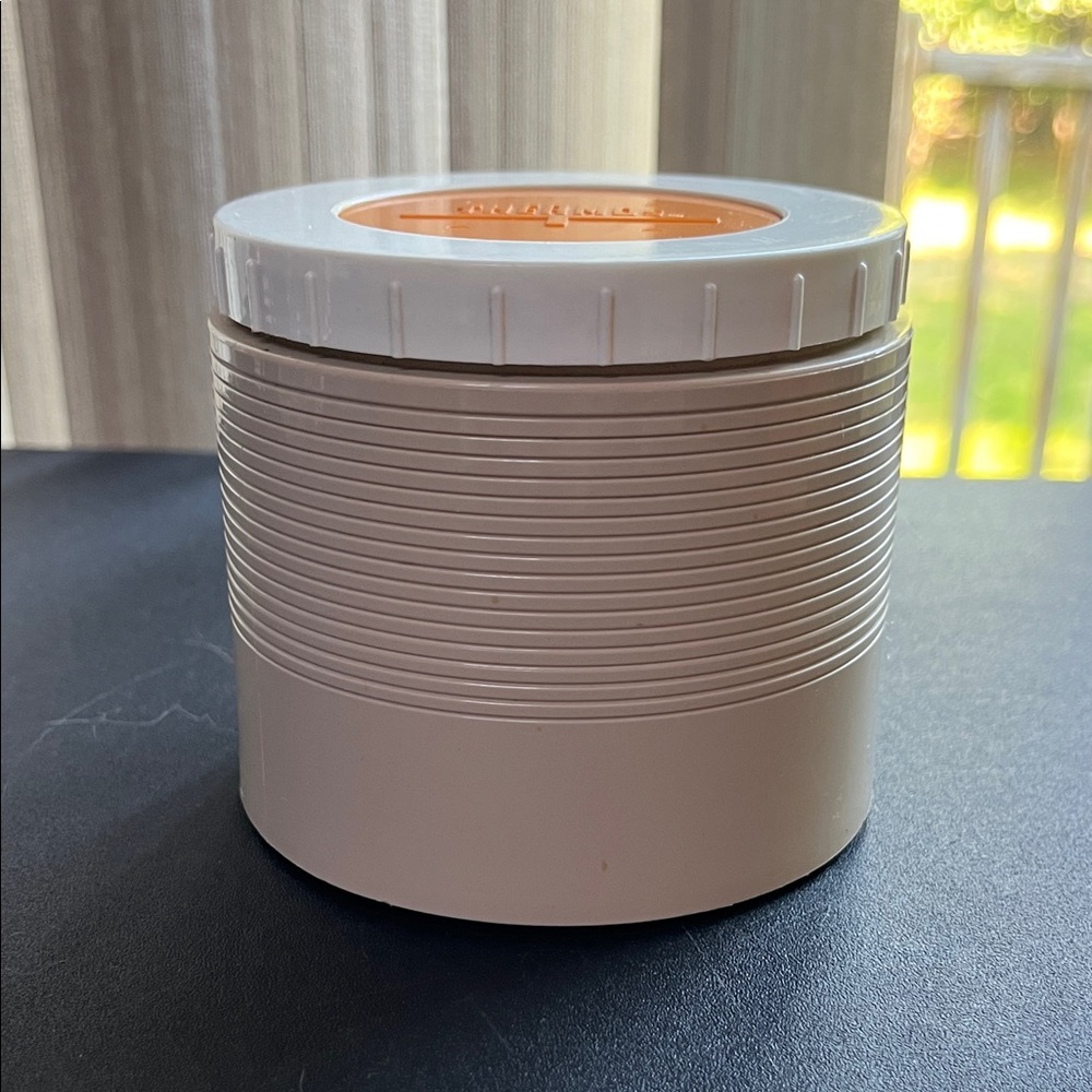 Thermos King-Seeley Unsulated White and Orange Jar Model#1155